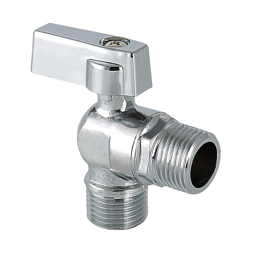 Кран угловой шаровой 1/2'' - 1/2'' нар/нар Valtec: фотография 1