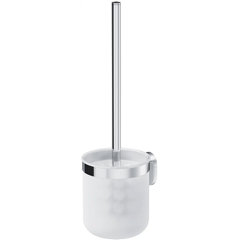 Ершик для унитаза AM.PM X-Joy A8433300 со стеклянной настенной подставкой, хром: фотография 1