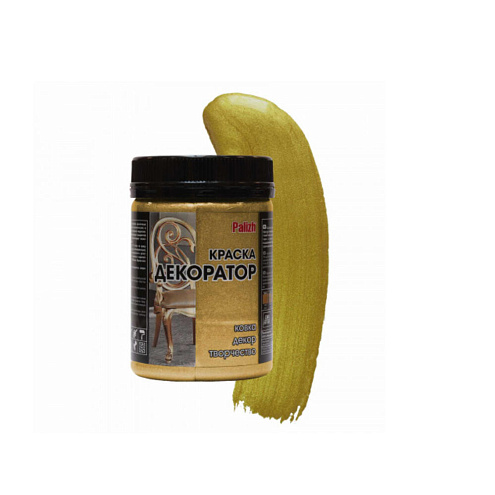 Краска ДЕКОРАТОР акриловая , античное золото 0,25кг: фотография 1