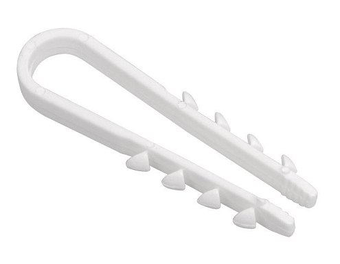 Дюбель-хомут 19-25мм нейлон белый уп.100шт IEK UHH35-19-25-100: фотография 1