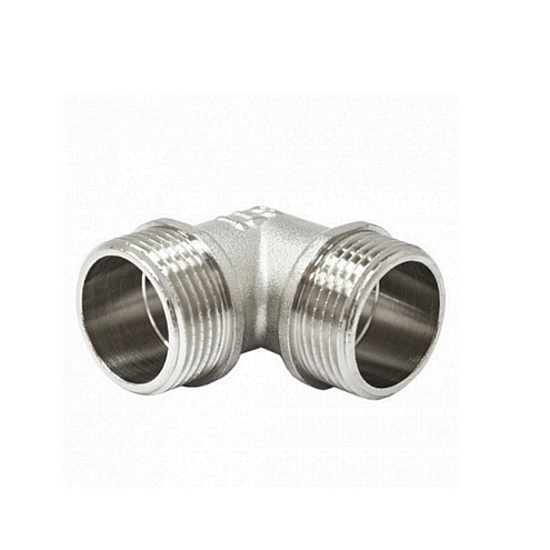 Уголок латунный 1/2" НН никелированный STI: фотография 1