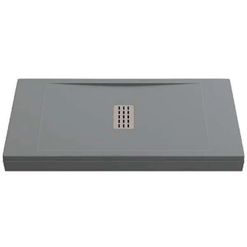 Поддон литьевой Flow Графит 1200x700: фотография 1