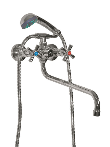 Смеситель для ванны и умывальника 1/2 керамический MIXLINE ML09-02: фотография 1