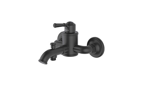 Смеситель для ванны Aquatek матовый черный AQ1540MB Классик: фотография 1