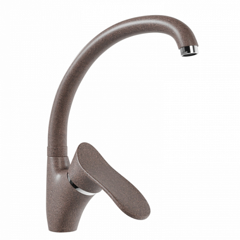 Смеситель для кухни 40к MIXLINE ML-GS01 (307) терракотовый высок. излив: фотография 1