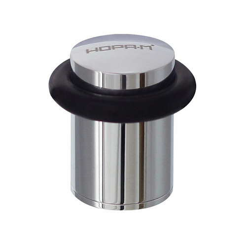 Ограничитель дверной Нора-М 117 напольный хром: фотография 1