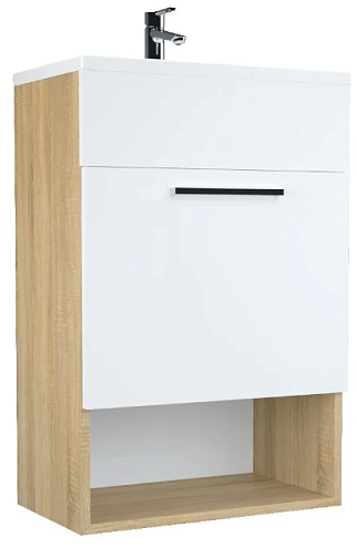 Тумба с раковиной July 50П 1 дверь Дуб Сонома: фотография 1
