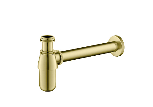 Сифон Aquatek AQ6014BG 	золото шлифованное: фотография 1