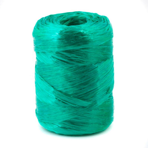 Шпагат полипропиленовый ленточный 1200 текс зеленый 60м: фотография 1