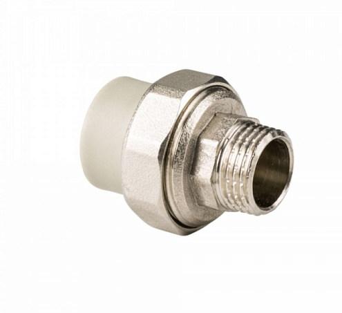 Муфта комбинированная разъемная наружная резьба 32х1 TR-TB серый Tebo: фотография 1