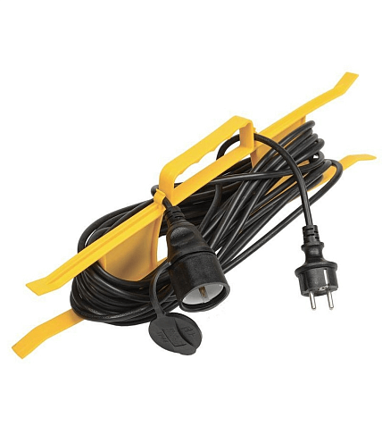 Удлинитель-шнур на рамке 1х40м с заземл. 10А IP44 УР40 ПВС 3х1 IEK WKF14-10-01-40-44: фотография 1