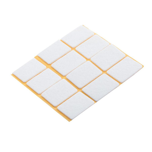 Пункт фетровый самоклеящийся  20х30мм белый, 12шт "Element": фотография 1