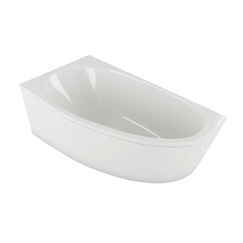 Акриловая асимметричная ванна Aquatek Дива 150х90 без фронтального экрана, без гидромассажа, без опоры(каркаса), левая: фотография 1