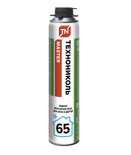 Пена монтажная Технониколь 65 MASTER зимняя, 1000 мл: фотография 1