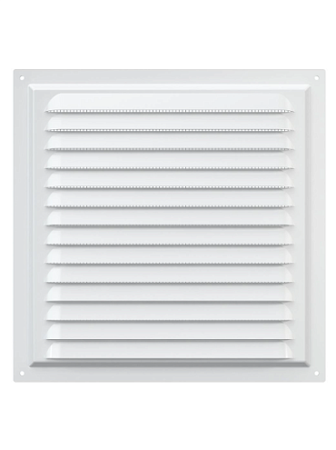 Вентиляционая решетка 2525МЭ окрашенная сталь, сетка, наклонные жалюзи ERA: фотография 1