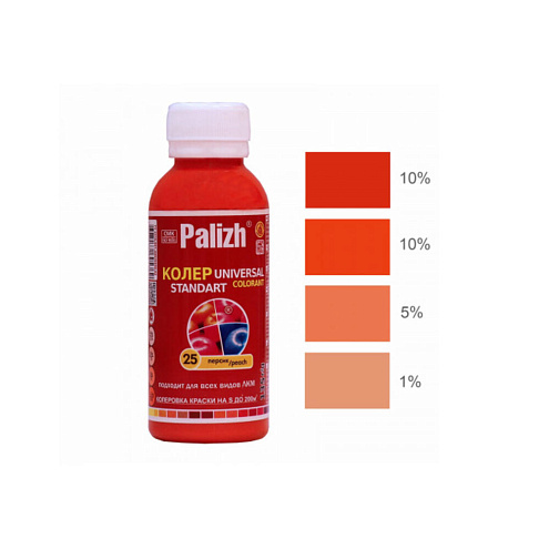 Краситель универсальный Палитра №25 100мл/135гр персик : фотография 1