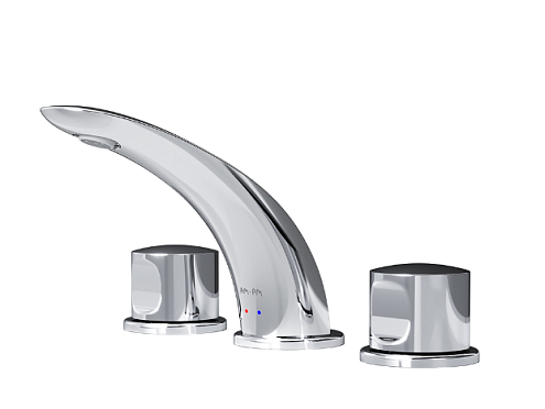 F3008000 Sensation, смеситель д/умывальника трехсекционный встраиваемый, хром, шт: фотография 1