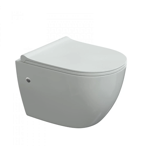 Унитаз подвесной BERGES OKUS 48 см, сиденье дюропласт Toma Slim SO, микролифт: фотография 1