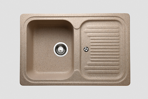 Мойка GRANICOM G-013 760х505 мм 1 чаша+ крыло антрацит: фотография 1