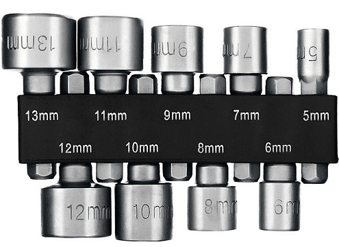 Набор торцевых головок NUT-Driver, Cr-V, 9 предметов, STAYER: фотография 1