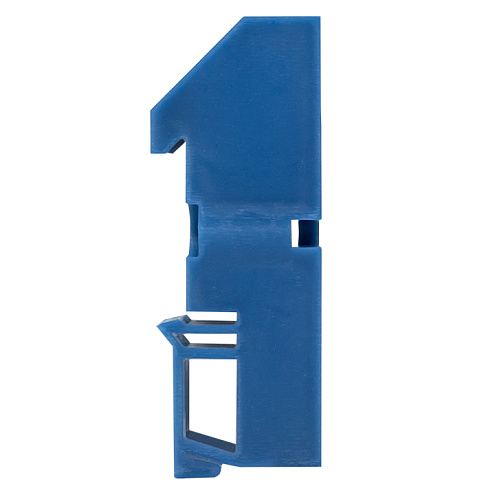 Изолятор на DIN-рейку син. EKF ak-1-3: фотография 1