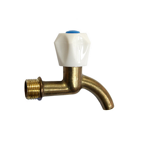 Кран водоразборный вентильный 1/2'' латунь: фотография 1