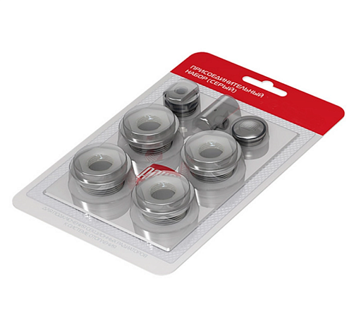 Комплект монтажный для подключения радиатора 1/2" Royal Thermo серебристый: фотография 1