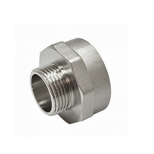 Переходник латунный 1"х3/4" ВН никелированный STI: фотография 1