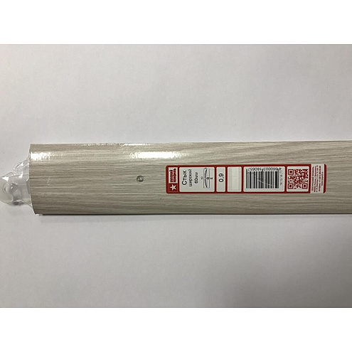 Порог широкий стык 60мм 1,35м ясень серый: фотография 1