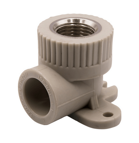 Уголок комбинированный внутренняя резьба 20х1/2'' с креплением EVER plast   : фотография 1