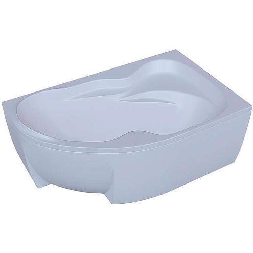 Акриловая асимметричная ванна Aquatek Вега 170х105 с фронтальным экраном, правая: фотография 1