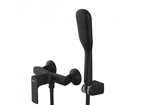 Смеситель Lemark "Урсус" LM7203BL для душа черный: фотография 1