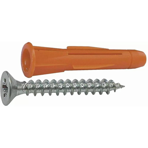 Дюбель универсальный  8х52мм с саморезом 5х70мм, 5шт: фотография 1