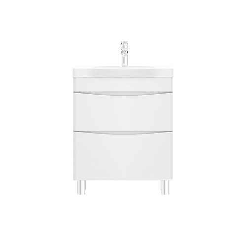 Тумба под раковину 65 AM.PM Like M80FSX0652WG напольная белый глянец: фотография 1