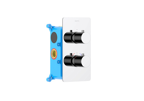 Термостатический смеситель для ванны (внешняя и скрытая часть) Aquatek AQ1392CR Европа: фотография 1