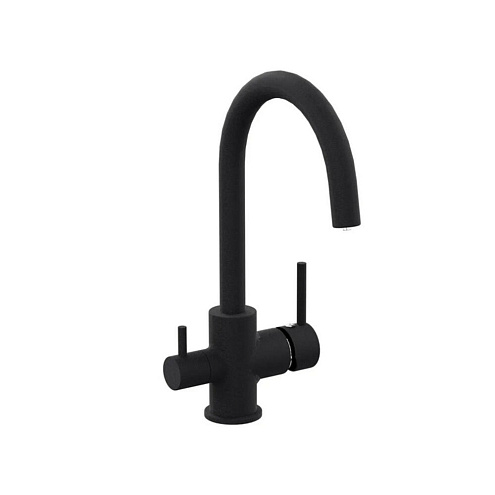 Смеситель для кухни Sanday SD29318-07 черный с каналом для питьевой воды : фотография 1