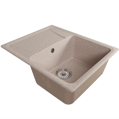 Мойка ML-GM26 с крылом, песочная (302), 470х580х190 мм: фотография 1