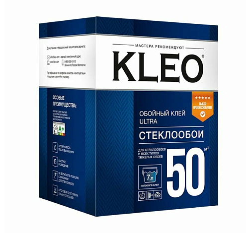Клей обойный KLEO ULTRA 50  для стеклообоев до 50м²: фотография 1