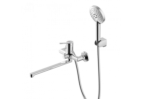 Смеситель Lemark "Минима" LM3851C универсальный с плоским изливом 350 мм хром: фотография 1