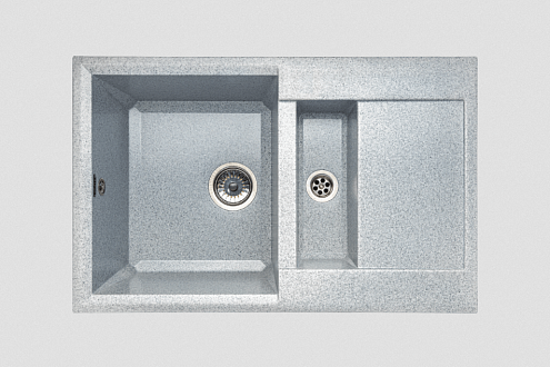 Мойка GRANICOM NOVELL Грация 775х495 мм колорадо с сифоном: фотография 1