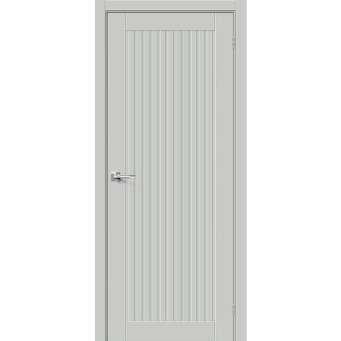 Дверь ПЭТ Браво-40 Grey Silk 2000х700: фотография 1