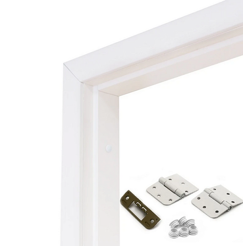 Олови Дверная коробка Белая  700 с верхом и фурнитурой: фотография 1