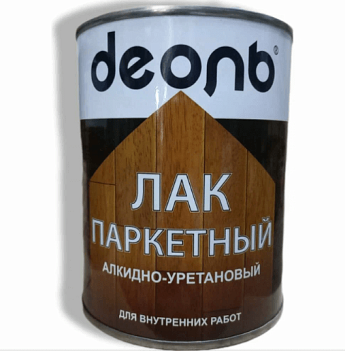 Лак алкидно-уретановый "ДЕОЛЬ" паркетный для внутренних работ, полуматовый, 0,75л : фотография 1
