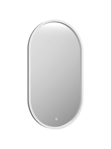 Зеркало "Prime White Led" 450х800 в МДФ раме: фотография 1