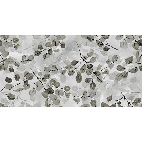 Плитка настенная Сильвия Декор TP3666H серый, глянец 30х60: фотография 1