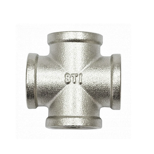Крестовина 3/4" никелированная STI: фотография 1