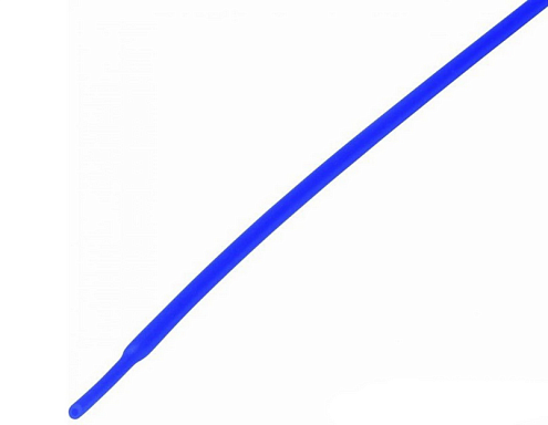 Трубка термоусадочная 6.0/3.0 1м синяя Rexant 20-6005: фотография 1