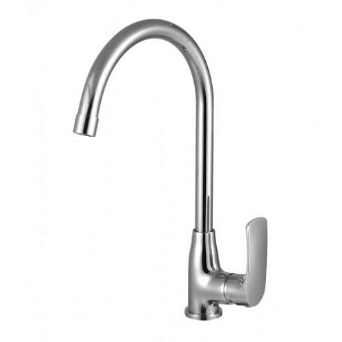 Смеситель Lemark "Плюс Шейп" LM1705C для кухни с высоким поворотным изливом хром: фотография 1