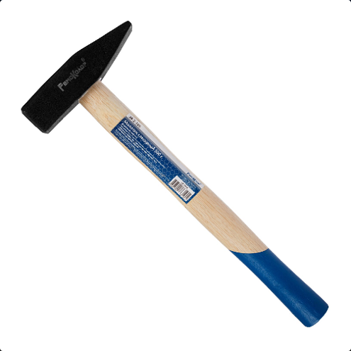 Молоток слесарный, кованный, деревянная рукоятка, 500г, Ремоколор: фотография 1