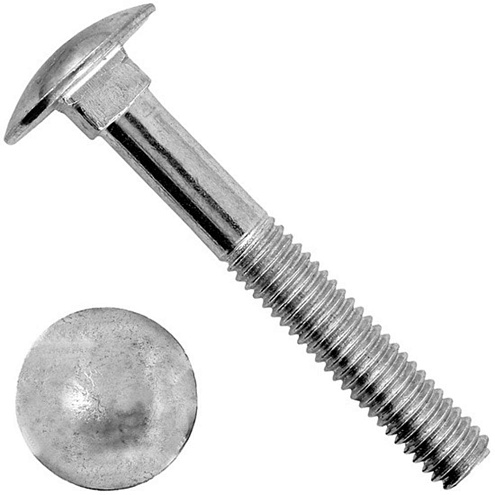 Болт с полукруглой головкой и квадратным подголовником 10х50 DIN 603: фотография 1